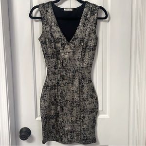 Olive Tree Black & Gold Body Con Dress